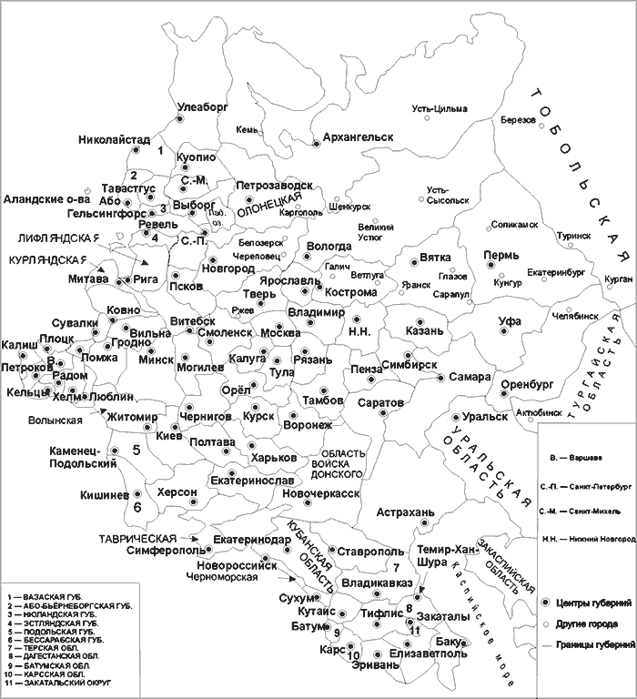 Карта европы части россии