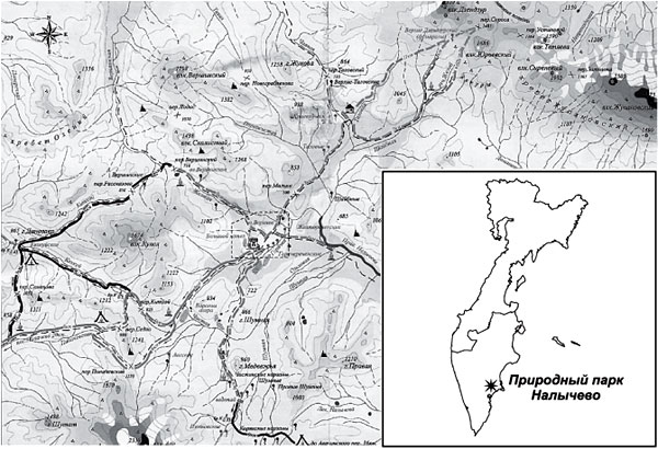 Парк налычево на камчатке карта
