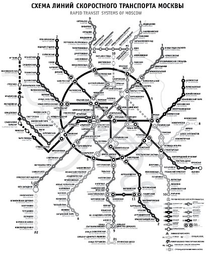 Рис. 2. Схема линий метро Москвы (а) и Санкт-Петербурга (б)