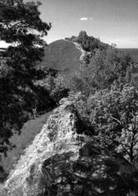 Скальный гребень горы Стрельной. Самарская область. Жигули. Фото П. Воробьева 