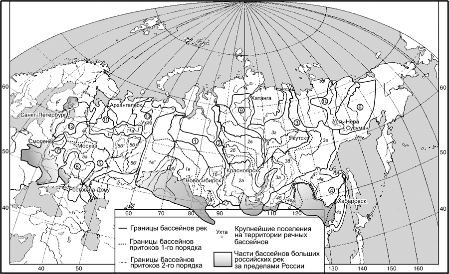 Карта озер россии