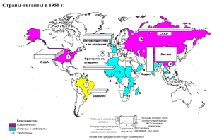 Рис. 3. Страны-гиганты в середине ХХ в.