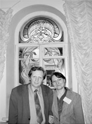 Зав. кабинетом Т.С. Кузнецова и учитель А.Л. Миллер