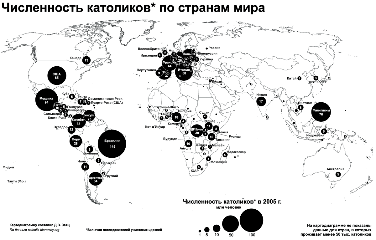 Число католиков в россии. Карта католицизма в мире. Католицизм на карте. Численность католиков в мире. Католики в мире карта.