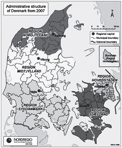 Административно-территориальное деление Дании